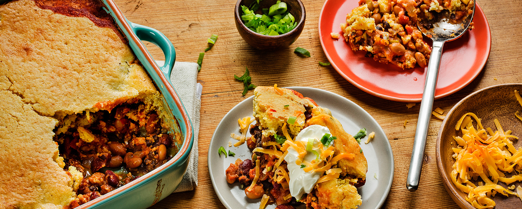 Two Bean Turkey Chili Tamale Pie Green Valley Organics